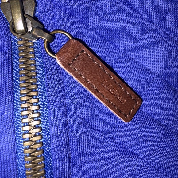 L.L. Bean Cobalt Blue Quilted Women's Sweater - Picture 4 of 7